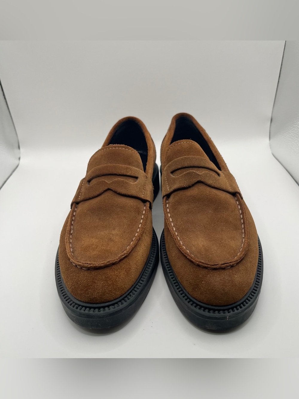 Vagabond Shoemakers Alex Suede Penny Loafer rich cognac brown suede 36 US 6 - Picture 2 of 10